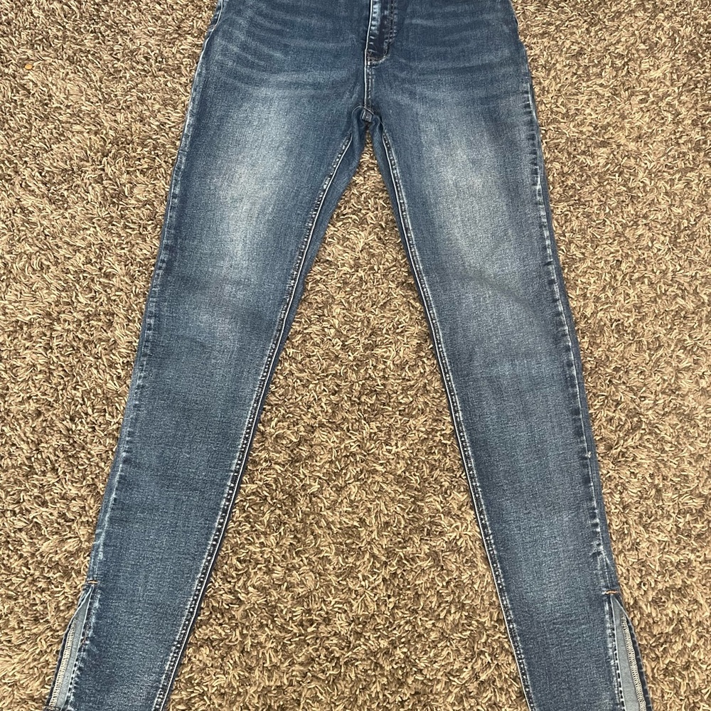 SHEIN Dark Blue Skinny Jeans